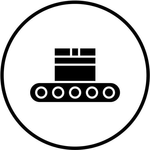 Estilo del icono del transportador de diseño vectorial