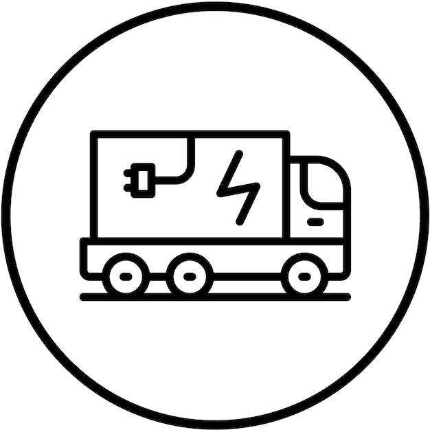 Estilo de icono de transporte ecológico de diseño vectorial