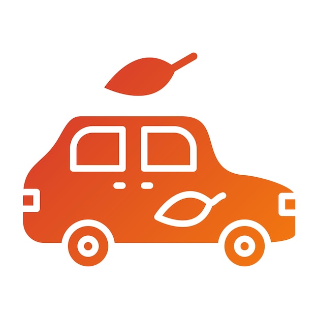 Estilo de icono de transporte ecológico de diseño vectorial