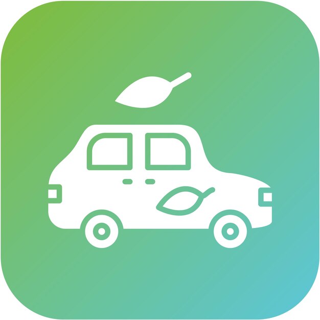 Estilo de icono de transporte ecológico de diseño vectorial