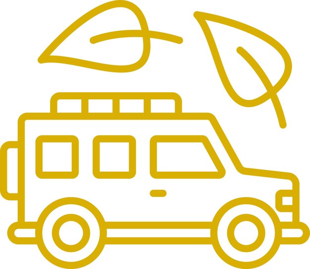 Estilo de icono de transporte ecológico de diseño vectorial