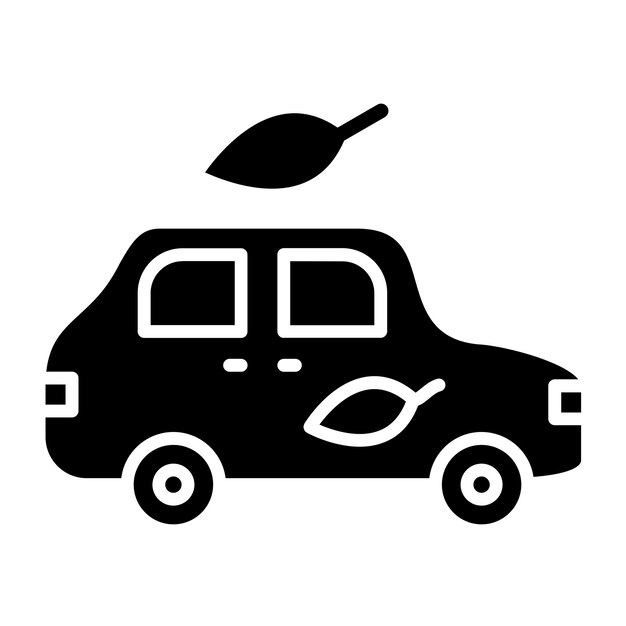 Estilo de icono de transporte ecológico de diseño vectorial