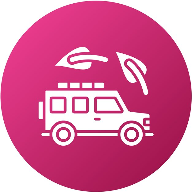 Estilo de icono de transporte ecológico de diseño vectorial
