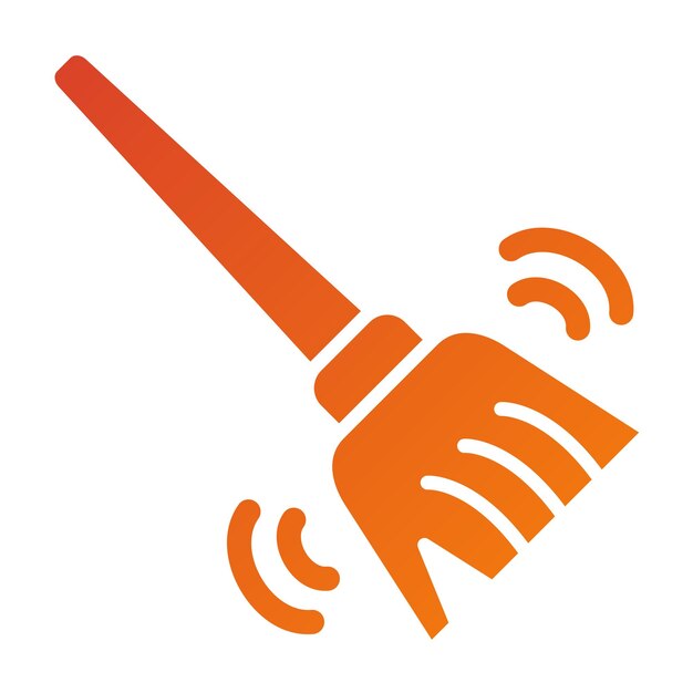 Estilo del icono del trapeador de diseño vectorial