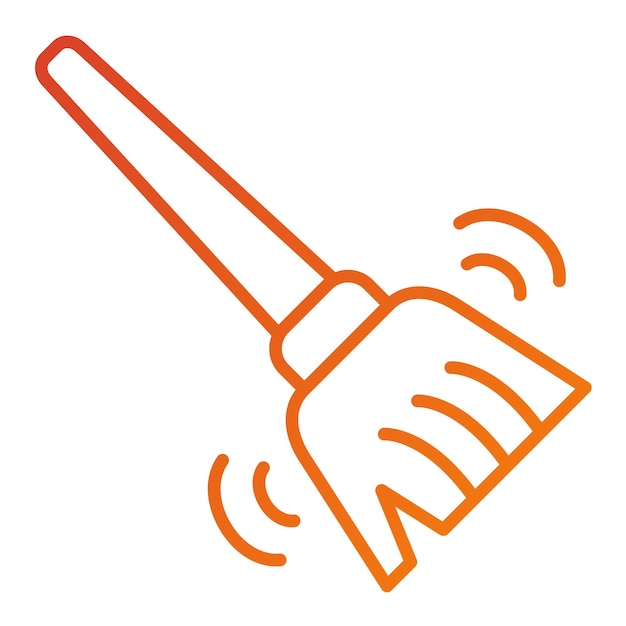 Estilo del icono del trapeador de diseño vectorial