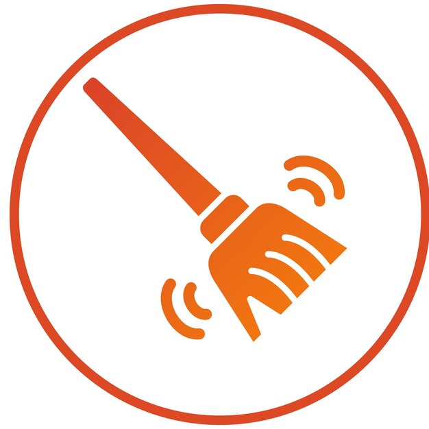 Estilo del icono del trapeador de diseño vectorial