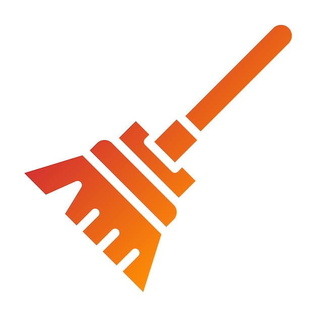Estilo del icono del trapeador de diseño vectorial