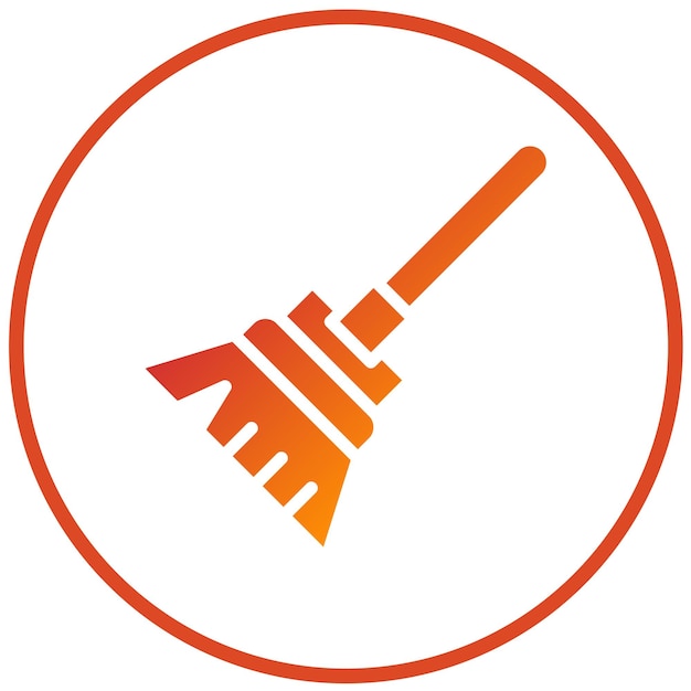 Estilo del icono del trapeador de diseño vectorial