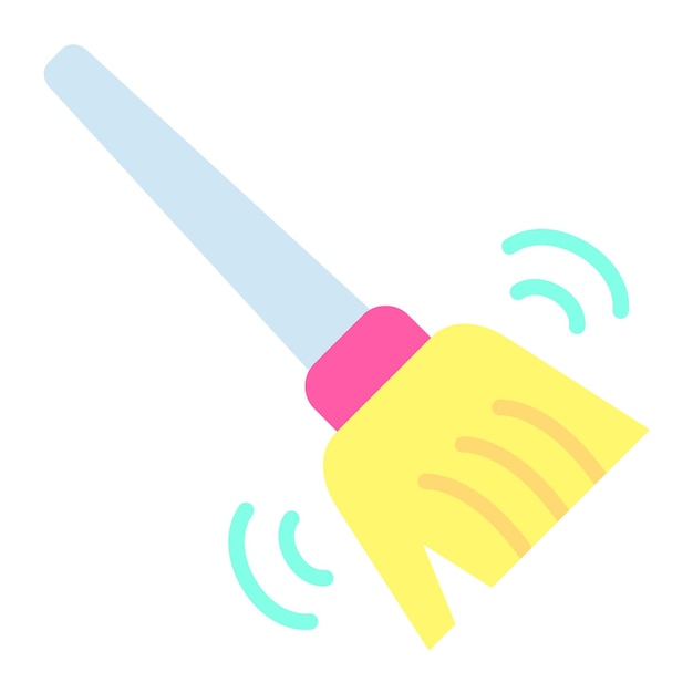 Estilo del icono del trapeador de diseño vectorial