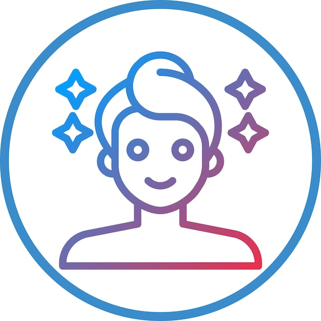 Estilo de icono de tratamiento de belleza de diseño vectorial