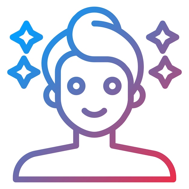 Estilo de icono de tratamiento de belleza de diseño vectorial