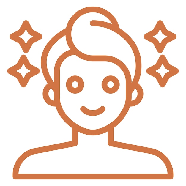 Estilo de icono de tratamiento de belleza de diseño vectorial