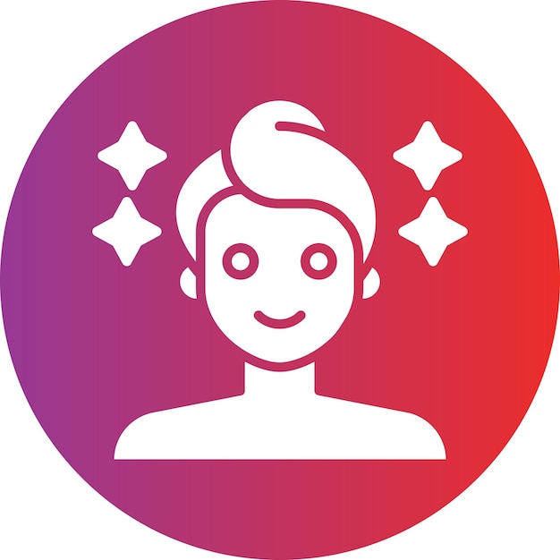 Estilo de icono de tratamiento de belleza de diseño vectorial