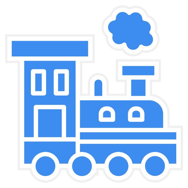 Estilo del icono del tren de vapor