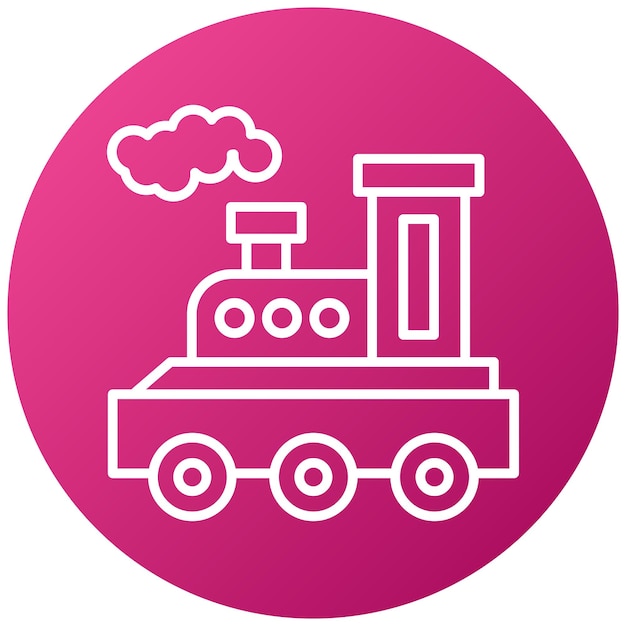 Estilo del icono del tren de vapor