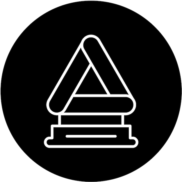 Estilo del icono del triángulo