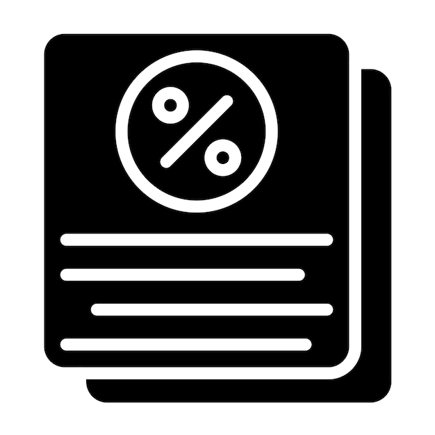 Estilo del icono de tributación del diseño vectorial