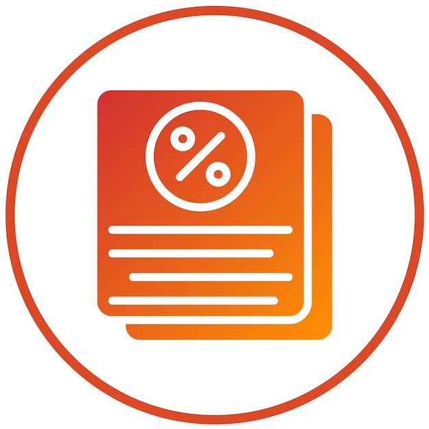 Estilo del icono de tributación del diseño vectorial