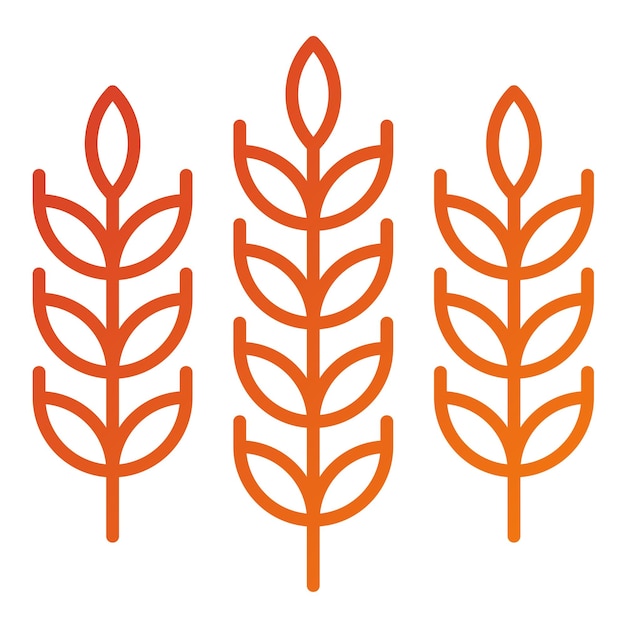 Estilo del icono del trigo