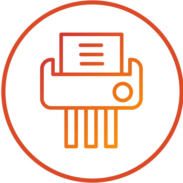 Estilo del icono de la trituradora de diseño vectorial