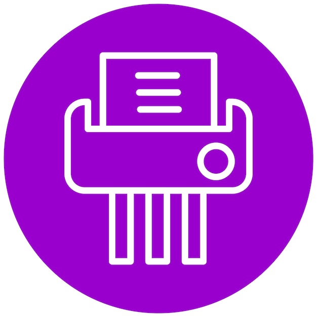 Estilo del icono de la trituradora de diseño vectorial