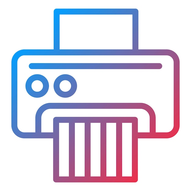 Estilo del icono de la trituradora de papel