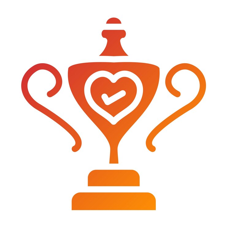 Vector estilo del icono del trofeo de bienestar de vector design