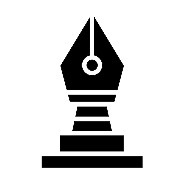 Vector estilo del icono del trofeo de diseño vectorial