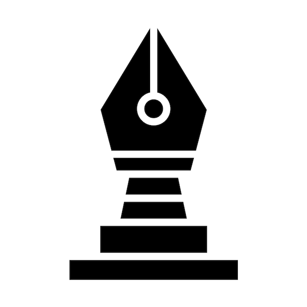 Estilo del icono del trofeo de diseño vectorial