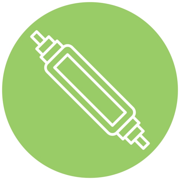 Estilo de icono de tubo bidireccional de diseño vectorial