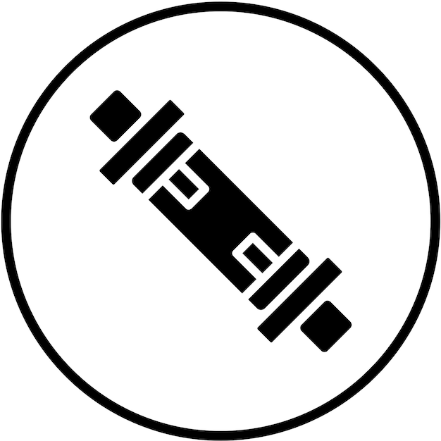 Estilo de icono de tubo bidireccional de diseño vectorial