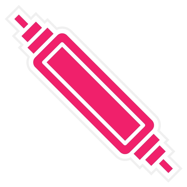 Estilo de icono de tubo bidireccional de diseño vectorial