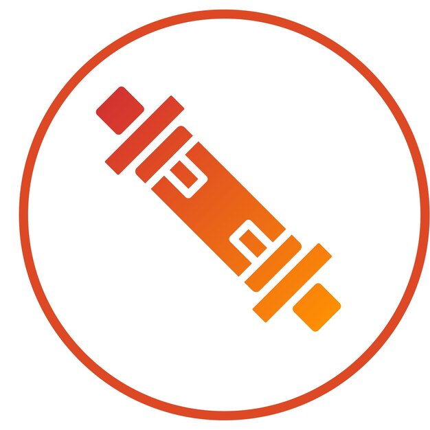 Estilo de icono de tubo bidireccional de diseño vectorial