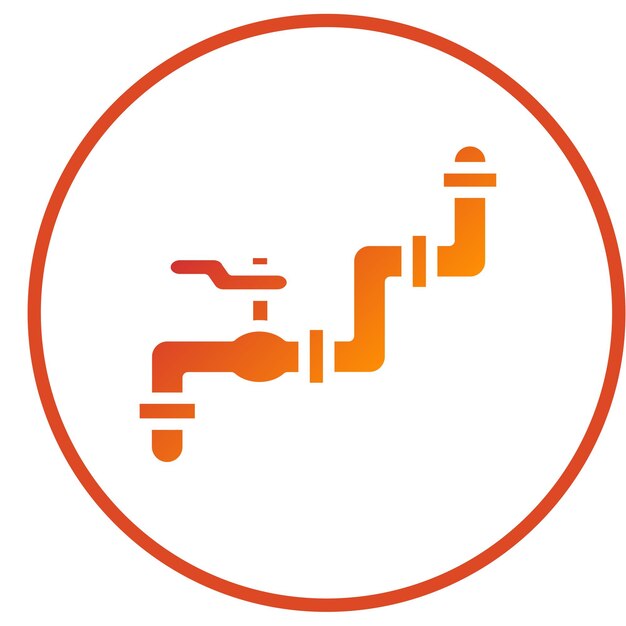 Estilo del icono del tubo de diseño vectorial