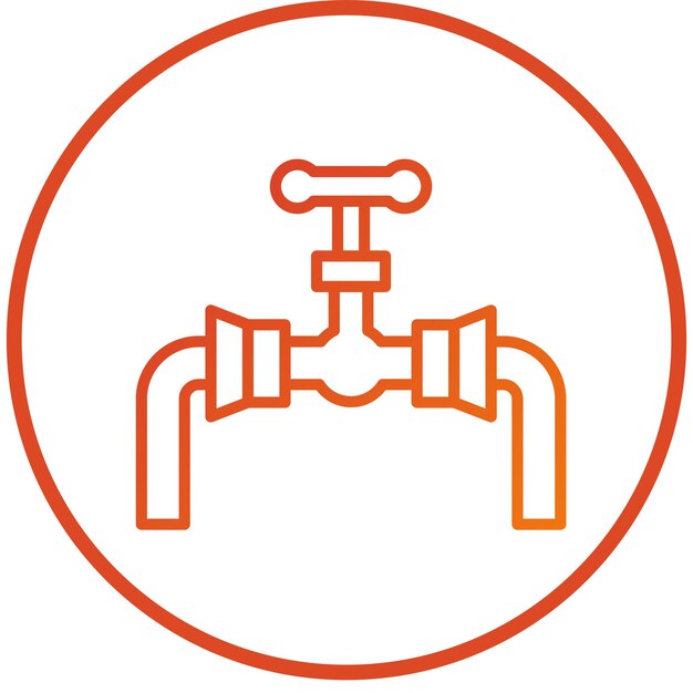 Estilo del icono del tubo de diseño vectorial