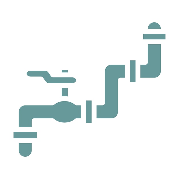 Estilo del icono del tubo de diseño vectorial