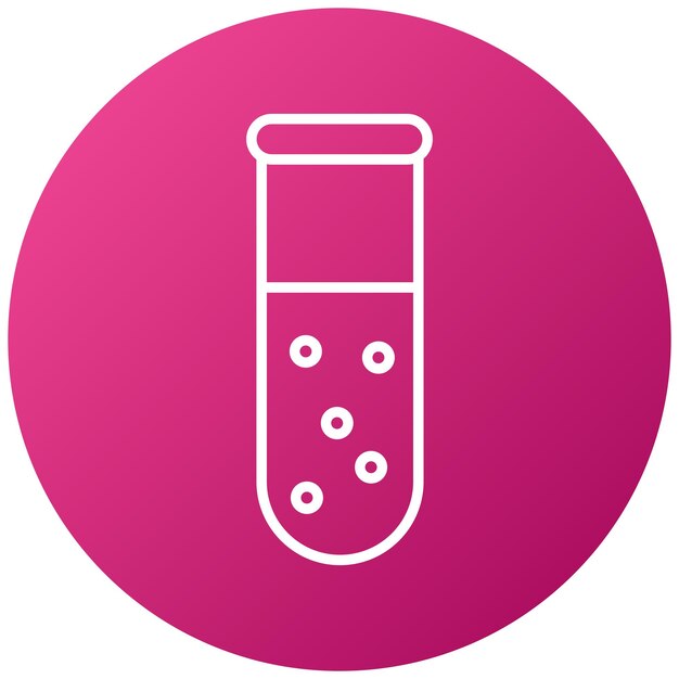 Estilo del icono del tubo de ensayo de diseño vectorial