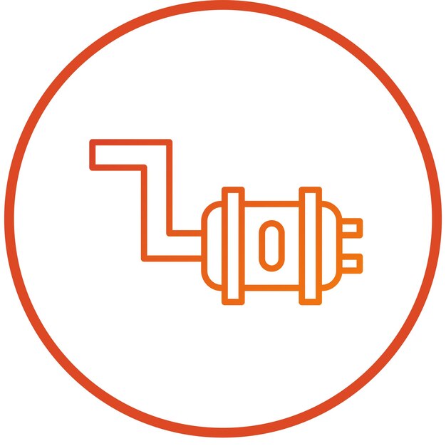 Estilo del icono del tubo de escape