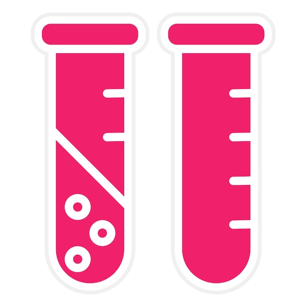 Estilo del icono del tubo de laboratorio de diseño vectorial