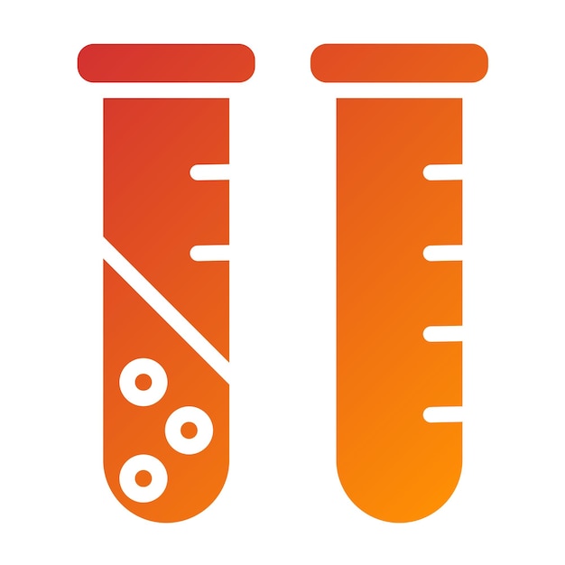 Estilo del icono del tubo de laboratorio de diseño vectorial