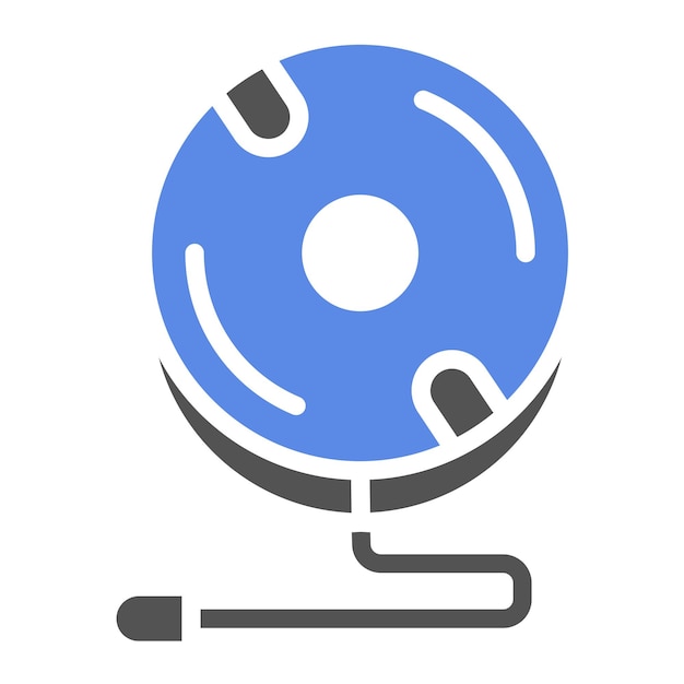 Estilo del icono del tubo de nieve de diseño vectorial