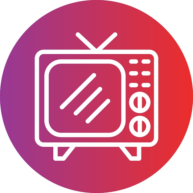 Estilo del icono de la TV