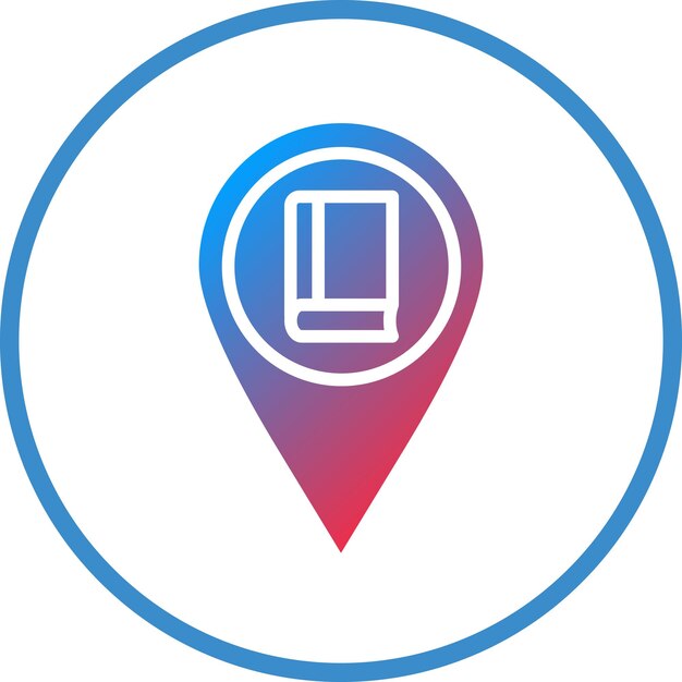 Estilo del icono de la ubicación de la biblioteca