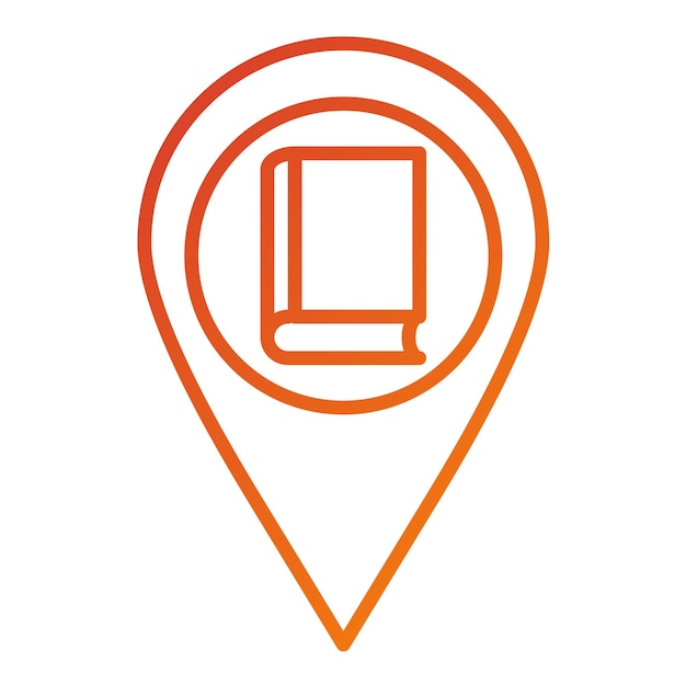 Estilo del icono de la ubicación de la biblioteca