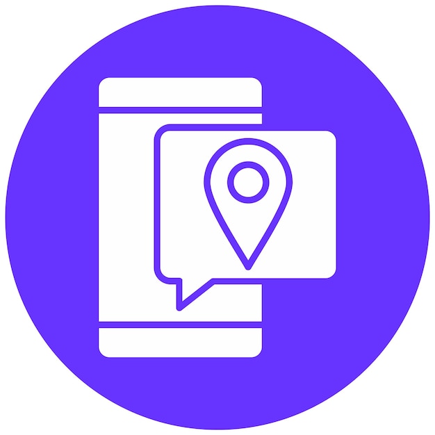 Estilo del icono de ubicación del diseño vectorial