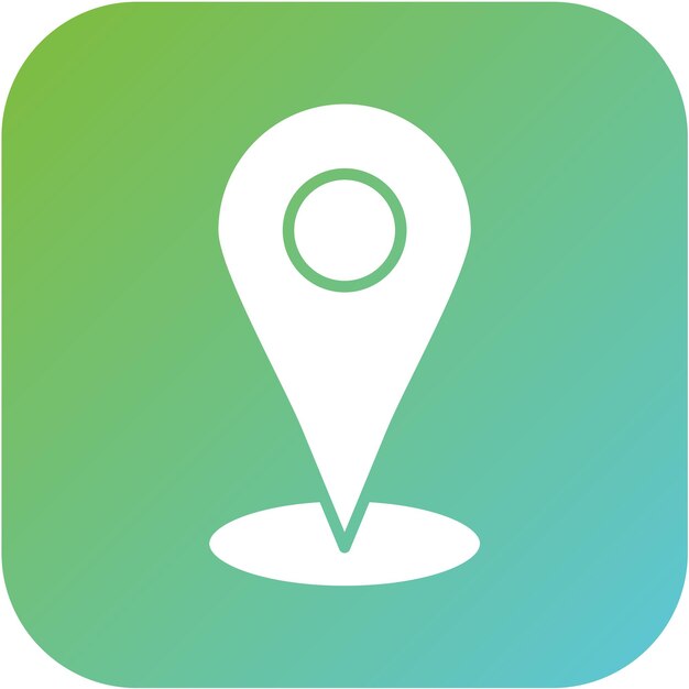 Estilo del icono de ubicación del diseño vectorial