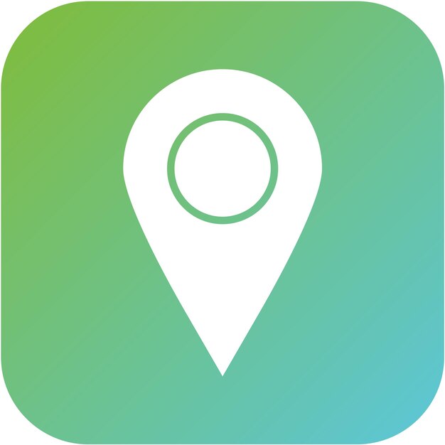 Estilo del icono de ubicación del diseño vectorial