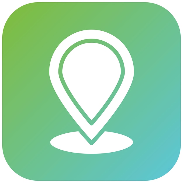 Estilo del icono de ubicación del diseño vectorial