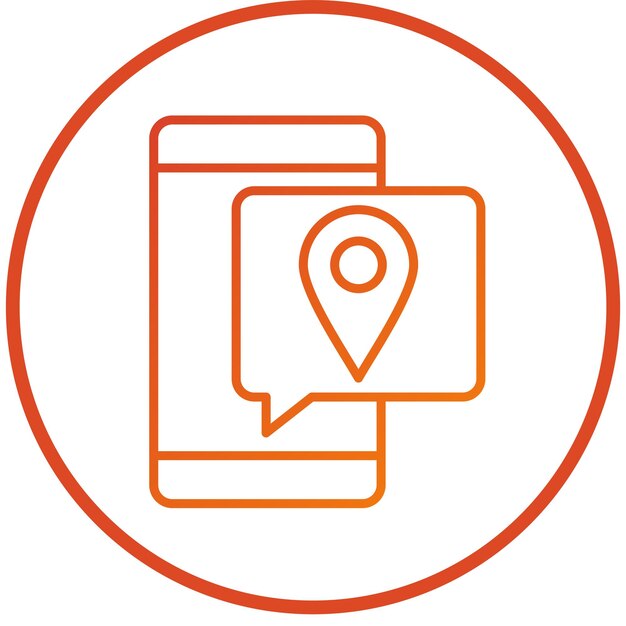 Estilo del icono de ubicación del diseño vectorial