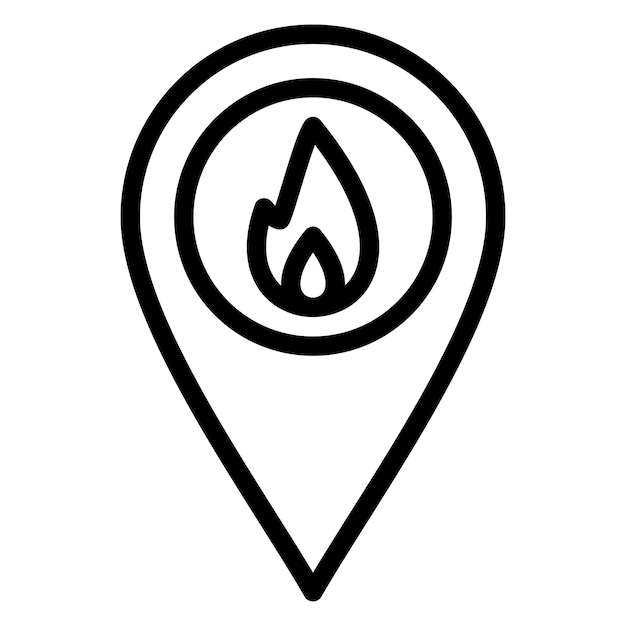 Estilo del icono de la ubicación del incendio